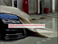 6*8ผ้าห่มป้องกันไฟรถยนต์ วัสดุหนาหนากันไฟขนาดใหญ่