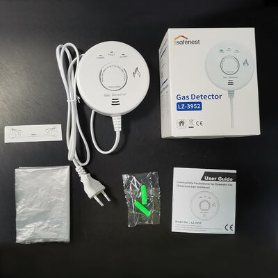 Professional Household Natural Gas Gas Leakage Alarm Device LZ-3952 High Sensitivity Sound Light Alarm Wall Mounted 5 Year Sensor Lifespan