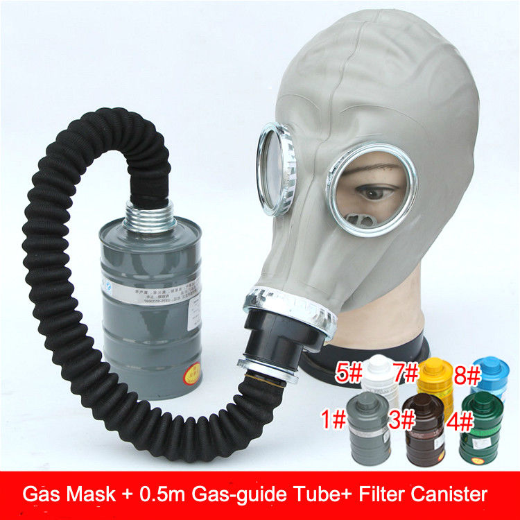 Full Face Respirator Gas Mask With Double Filters