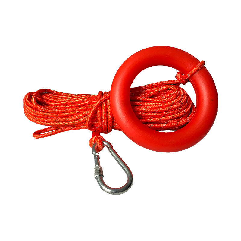 Waterborne Floating Life-saving Rope with Hand Strap High-Strength Polypropylene Custom Diameter Outdoor Professional Use