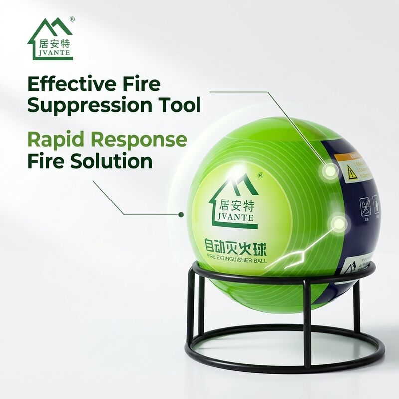 1.2kg Jvante Spherical Dry Powder Fire Extinguisher Stand 90 Powder