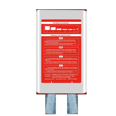 กล่อง ผ้าห่มไฟจากใยแก้ว 1.2m*1.2m สี: ขาว สร้อยสีน้ําเงิน วัสดุใยแก้ว